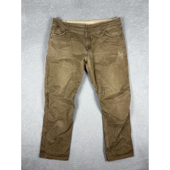 Kuhl Pants Men’s 42x34 Tan Rydr Hiking Trail Camp Fishing Gusseted Biker Work - Picture 1 of 16